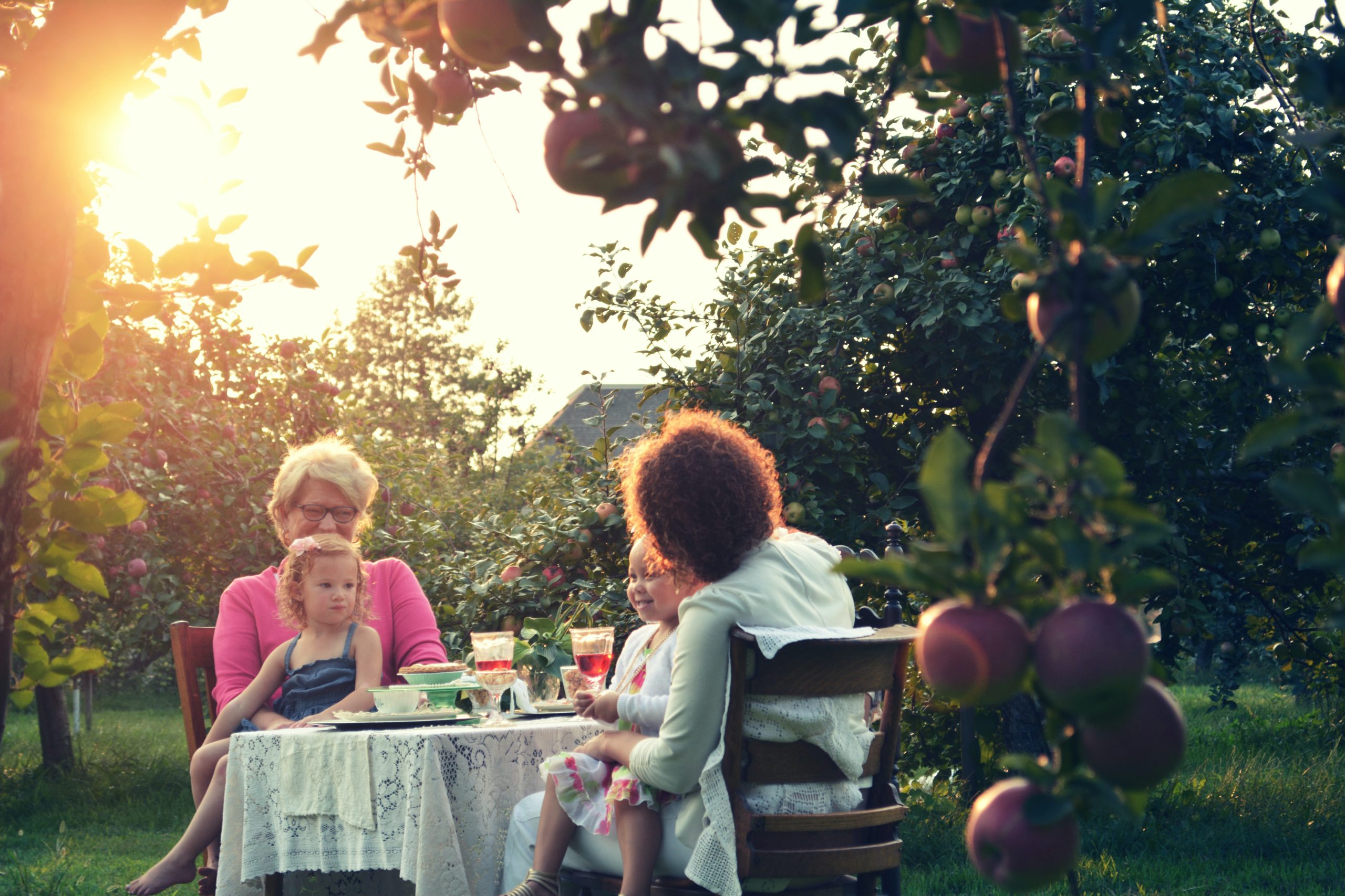 family eating